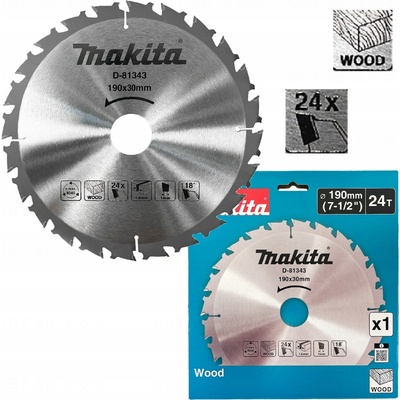 Makita řezný kotouč 190x30mm na dřevo D-64951