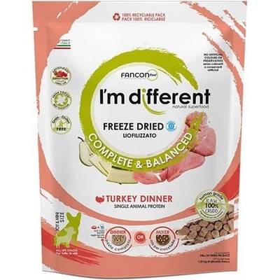 I´M DIFFERENT Turkey Dinner mrazem sušené raw 156 g