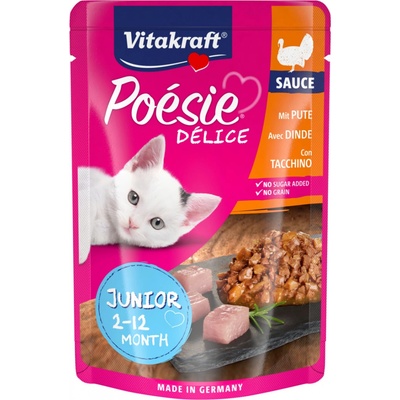 Vitakraft Cat Poésie DéliSauce Junior morčacie 85 g