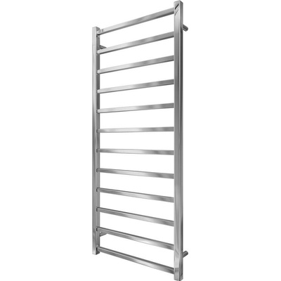 Mario-Radiators Kúpeľňový rebríkový radiátor INOX TOKIO 233W/230V 117x53 cm nerez/lesklý chróm 1.073.044616.0