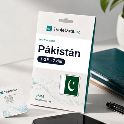 eSIM Pákistán 1 GB / 7 dní