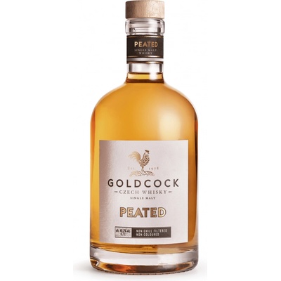 Rudolf Jelínek GOLDCOCK Peated Single Malt 49,2% 0,7 l (holá láhev)