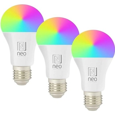 Immax NEO SMART sada 3x žárovka LED E27 11W RGB+CCT barevná a bílá, stmívatelná, Zigbee, TUYA