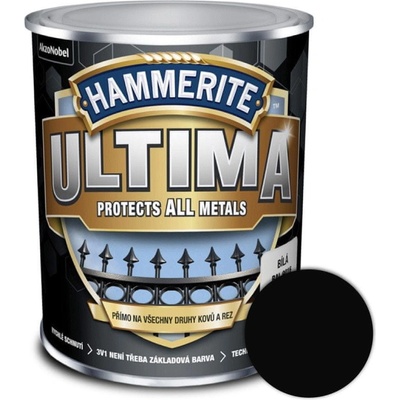HAMMERITE ULTIMA 3v1 Čierna RAL9005 lesklá,2,5L