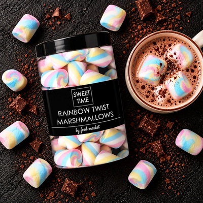 FOOD-MARKET Rainbow Twist marshmallows 180 g