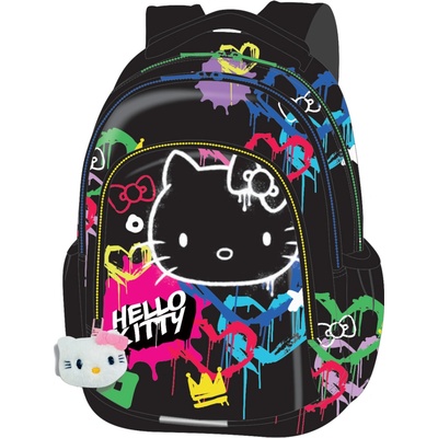 Dětský batůžek Colorino Jerry, Hello Kitty Neon Black