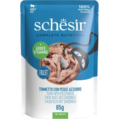 Schesir Jelly Cat Tuniak a sardinky 85 g