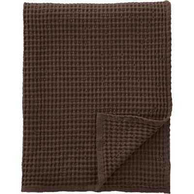 Pineapple Elephant Tmavohnedá bavlnená deka Jaipur Chunky Waffle 150x200