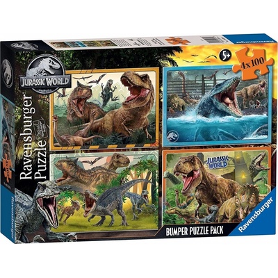 Ravensburger 4x100 Jurský svět 100 dílků