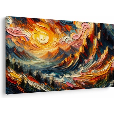 Obraz - Hory zalité slnkom, jednodielne 150x100 cm