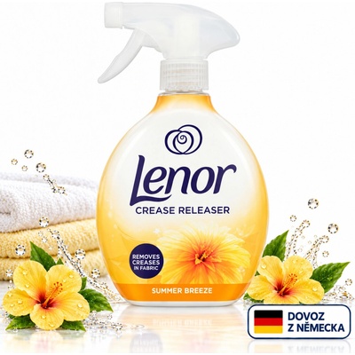 Lenor tekutá žehlička ve spreji s parfémem Summer Breeze žlutá 500 ml – Hledejceny.cz