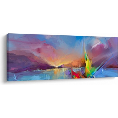 Obraz - Západ slunce, jednodílný 100x40 cm