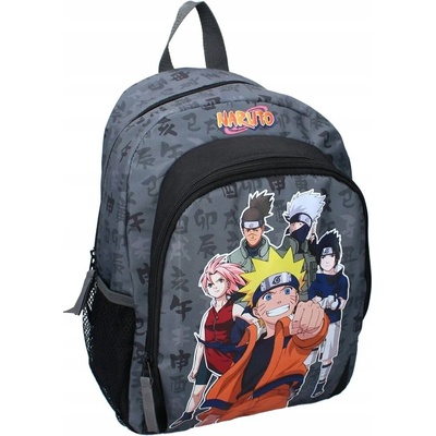 Predškolský ruksak jednokomorový Naruto Vadobag chlapčenský, odtiene sivej a striebornej, viacfarebný
