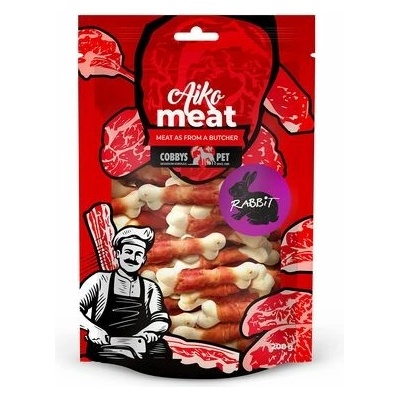 COBBYS PET AIKO Meat králičí maso na kalciové kosti 200 g