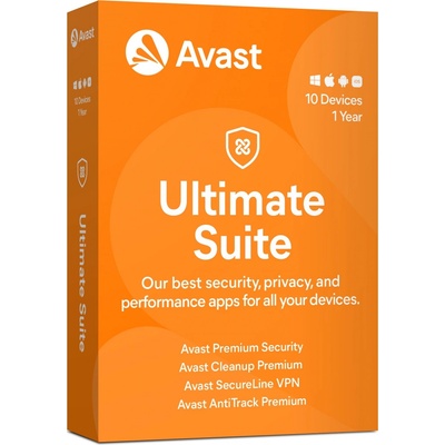 AVAST Ultimate MD up to 10 connections 1 rok (aud.10.12m)