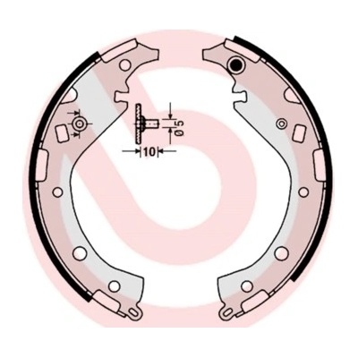 BREMBO Sada brzdových čeľustí S83549