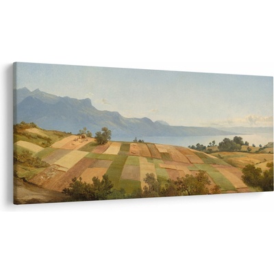 Obraz - Alexandre Calame, Swiss Landscape, reprodukcia, jednodielne 200x100 cm