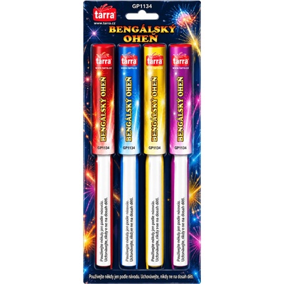 Tarra pyrotechnik BENGÁLSKÝ OHEŇ POCHODEŇ 4 barvy