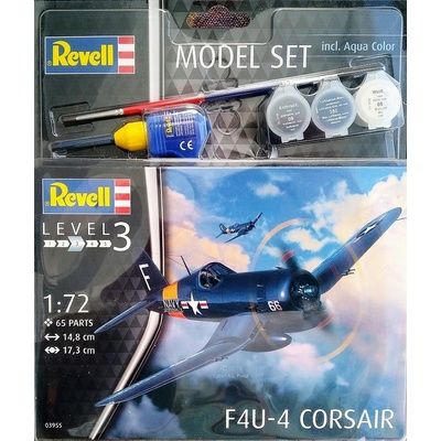 Revell model set plane 63955 F Corsair 1:72