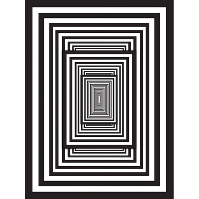 Preinterier Fototapeta panel - PL0363 - 3D - Čiernobiele kocky vlies - 206cm x 275cm