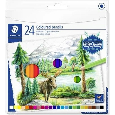 Staedtler sada farebných šesťhranných ceruziek 146 C 24 rôznych farieb 146C C24