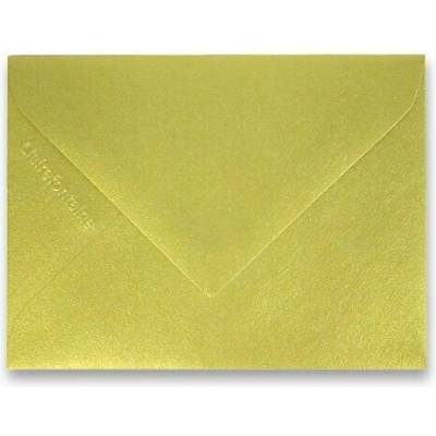 Barevná obálka Clairefontaine - 100 × 75 mm - zlatá, 20 ks