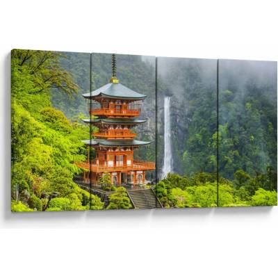 Obraz - Vodopád Nači, štvordielne 160x80 cm