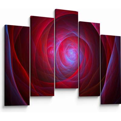 Abstraktný obraz očí, päťdielne 125x90 cm