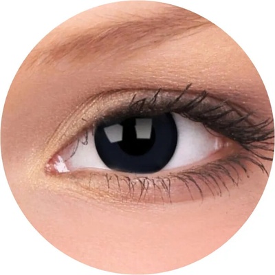 Gelflex CRAZY LENS - Black Out - nedioptrické jednodenní 2 čočky – Hledejceny.cz