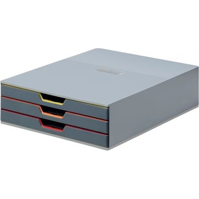 Durable Varicolor 3 box 3 zásuvky sivý