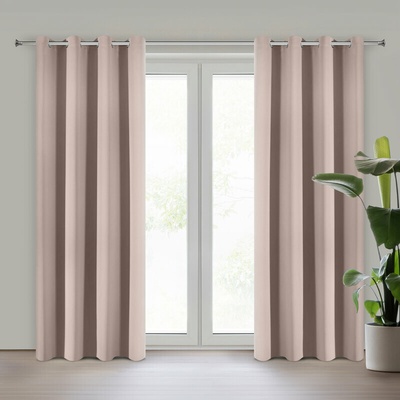 Takoy Závěs pudrový zatemňovací 135x250 cm s očky - ADLEY-HF-473800 | 135 x 250 cm