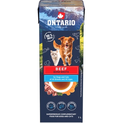 Ontario Vyvar hovadzi z kosti pre psov a macky 1 l