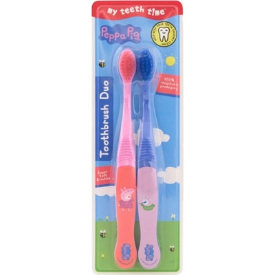 Peppa Pig Super Soft Bristles zubní kartáček pro děti 2 ks