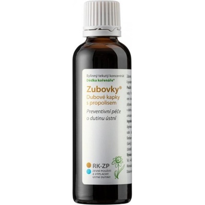 Novy Dědek Kořenář ZUBOVKY Dubové kapky s propolisem 50 ml – Hledejceny.cz