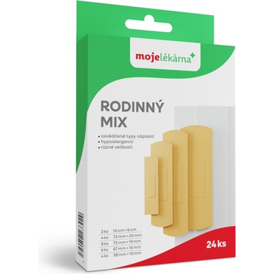 Moje lékárna Rodinný mix náplasti 24 ks