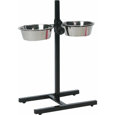 Karlie Stojan na misky včetně nerezových misek 2 x 19 cm 1,3 l (KF-1030081) – Hledejceny.cz