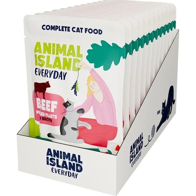 Animal Island Everyday Hovädzie mäso v vývare 12x85 g