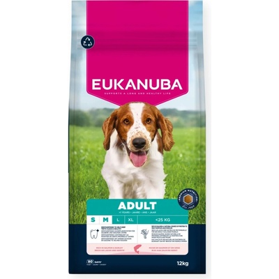 Eukanuba Adult Small & Medium Salmon & Barley 12 kg