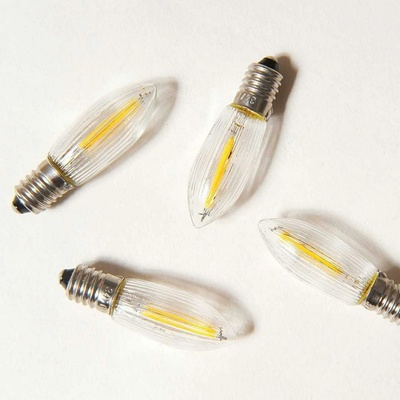 Exihand BALENÍ Čirá žárovka LED FILAMENT pro svícen14-55V 0,3W balení 64 ks