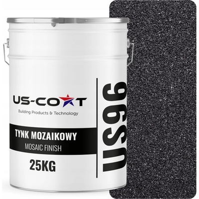 MOZAIKOVÁ OMÍTKA MOZAIKA 25KG ČERNÁ M12 DEKORATIVNÍ ŽIVIČNÁ FASÁDNÍ PREMIUM