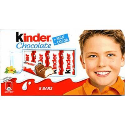 Kinder čokoládky 100 g (10 ks)