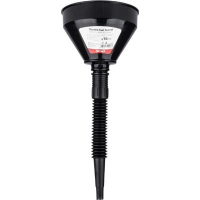 Flexibilní černý univerzální trychtýř se sítkem na vodu v kapalných pohonných hmotách 16 cm AMIO-04038, , ,
