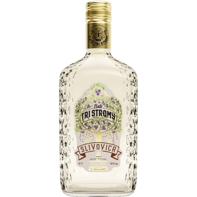 Zlaté Tri Stromy Slivovica 52% 0,7 l (čistá fľaša)