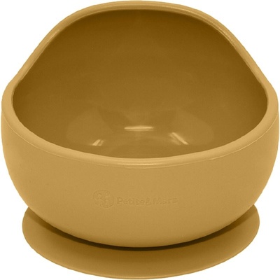Petite&Mars Take&Match Silicone Bowl miska s prísavkou Intense Ochre 6 m+ 360 ml