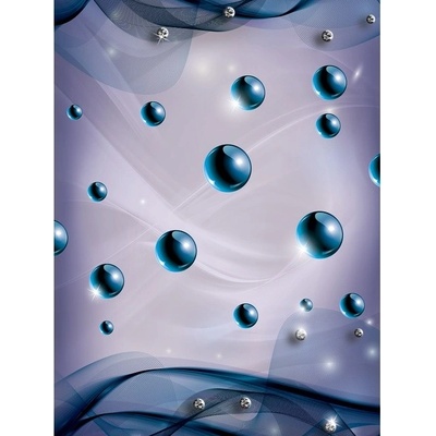 Preinterier Fototapeta panel - PL0528 - 3D gule – modré vlies - 206cm x 275cm