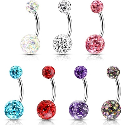 Šperky4U piercing do pupíku s vnitřním závitem BS0003-C