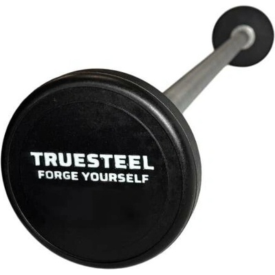 TRUESTEEL Polyuretanová rovná bicepsová činka 30 kg