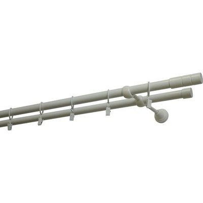 SP TREND Souprava záclonová dvojitá Válec 19/200cm bílá lesklá