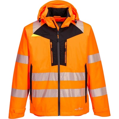 PortWest bunda DX462 Hi-Vis Shell do deště reflexní oranžová