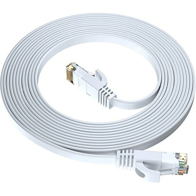 GoGEN NET050MM03 (RJ45), plochý, CAT6, 0,5m, bílý